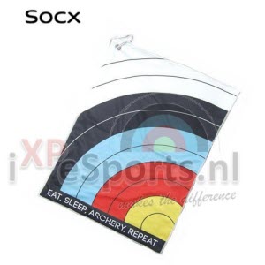 socx eat sleep archery repeat target towel